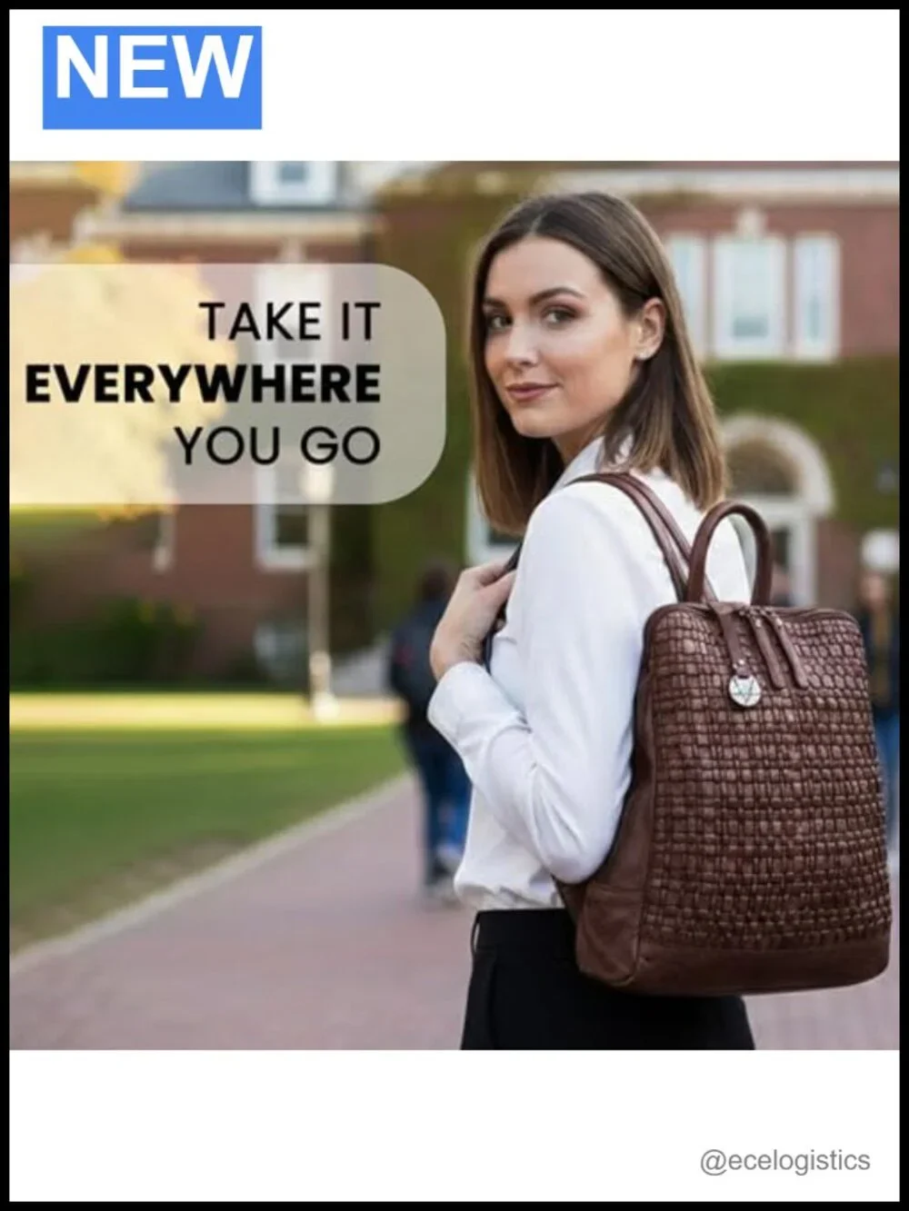 Genuine Leather Backpack for Women Men Travel Work Vintage